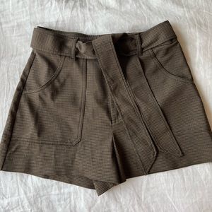 Zara plaid shorts